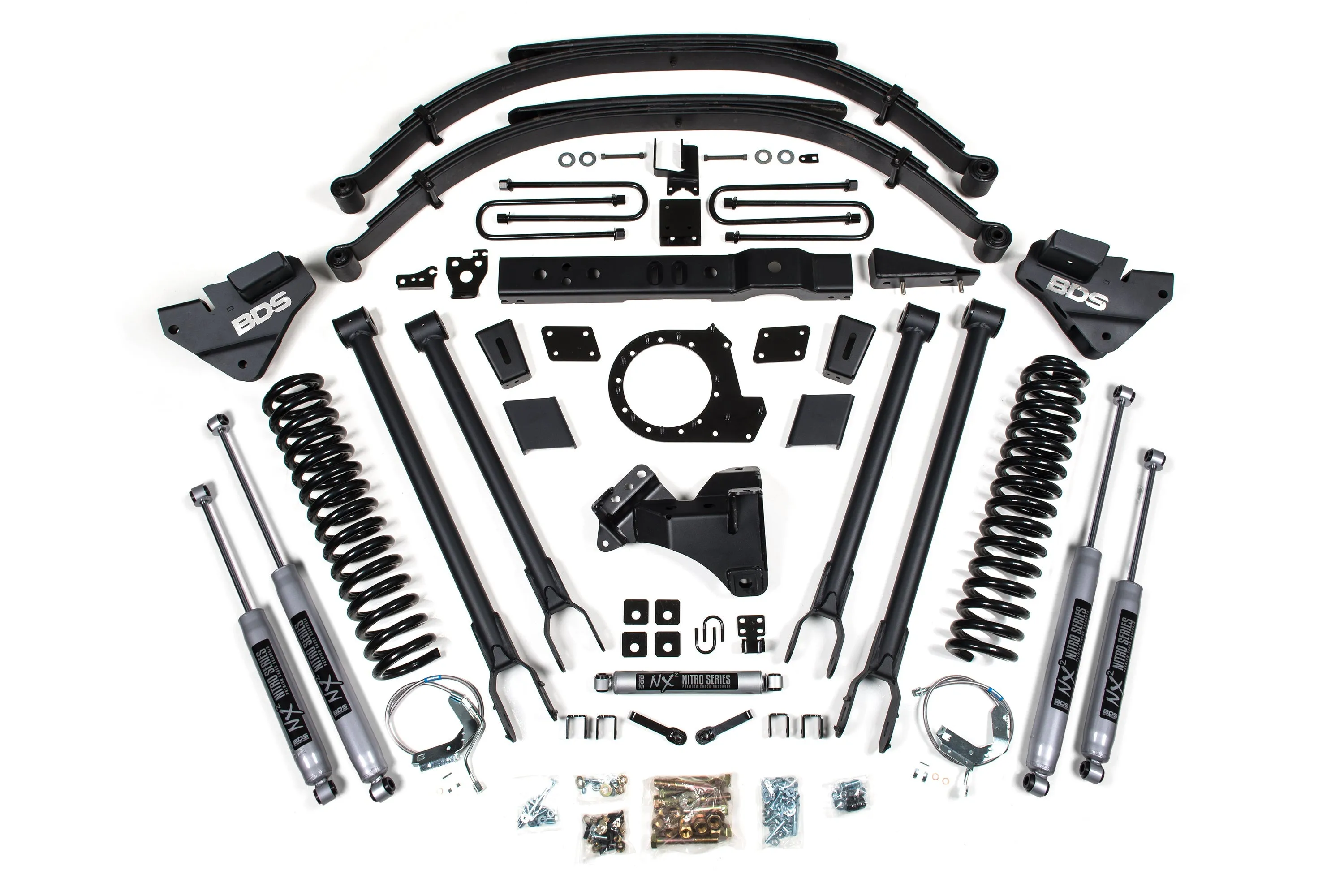 8 Inch Lift Kit | 4-Link Conversion | Ford F-250/F-350 Super Duty (17-19) 4WD | Diesel