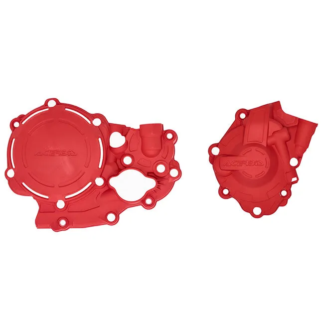 Acerbis X-power Engine Case Cover Kit Red CRF250R 18/21 (24435.110)