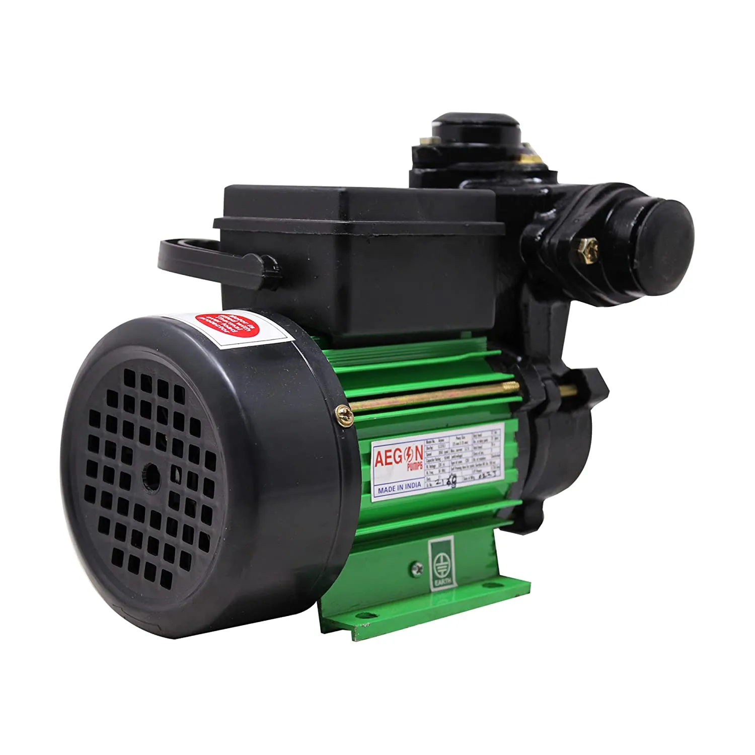 Aegon Heavy Duty 0.5 HP Single Phase Pure Copper Self Priming Monoblock Pump (Green)