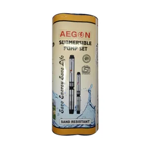 Aegon HydroMax Series 1 HP Borewell Submersible Pump, Water Filled, 10 Stage Pump, 42 Meter Head, 5000 LPH