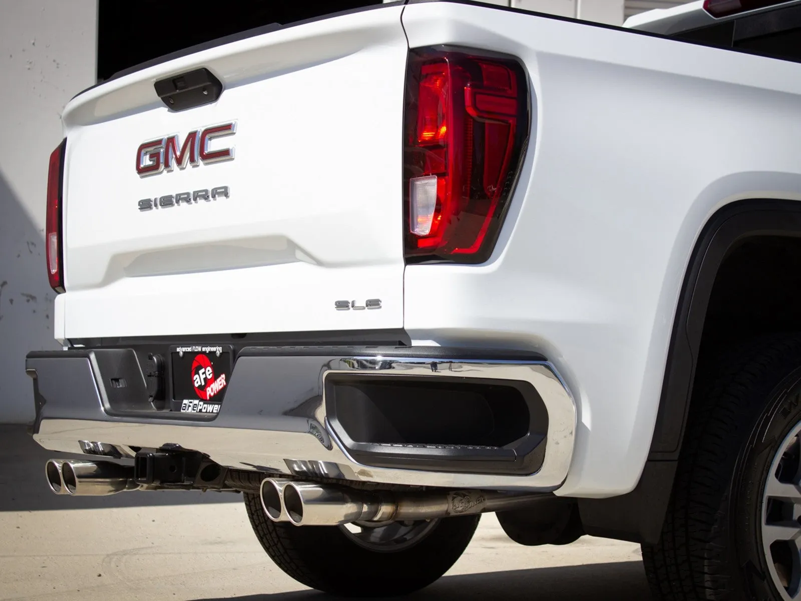 aFe Exhaust Chevy Silverado / GMC Sierra 1500 (2019-2022) 3" to Dual 2.5" Vulcan Series in 304 Stainless Steel w/ Quad Tips