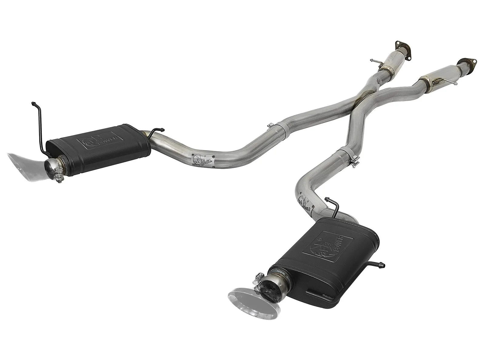 aFe Exhaust Jeep Cherokee Trackhawk (2018-2021) 3" Mach Force-XP Series in 304/409 Stainless Steel w/ Dual Tips
