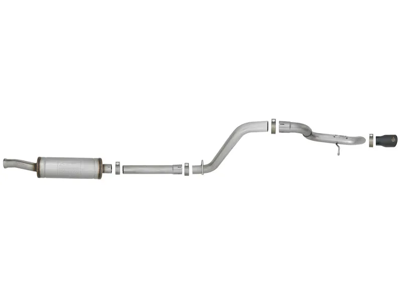 AFE MACH Force-Xp Hi-Tuck Cat-Back Exhaust System (Black Tip): Jeep Wrangler JL 3.6L V6 2018 - 2024