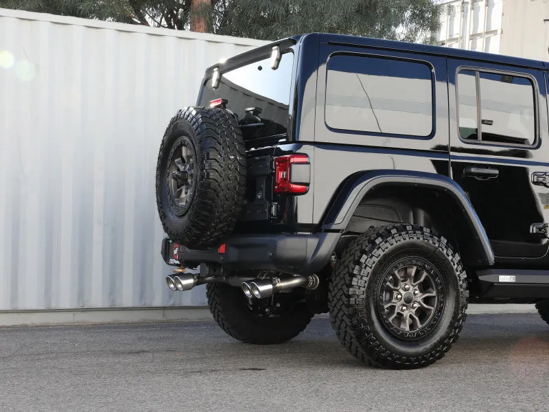 AFE Vulcan Cat-Back Exhaust System (w/Polished Tips): Jeep Wrangler Rubicon 6.4L 392 2021 - 2024