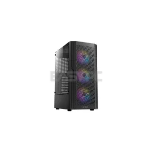 Antec AX20 Mid Tower Tempered Glass Side Panel Gaming PC Case Black