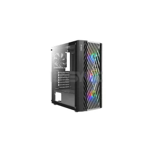 Antec NX291 Mid Tower Tempered Glass Side Panel Gaming PC Case Black