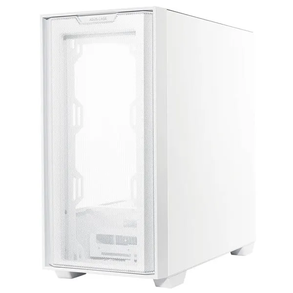 ASUS A21 Gaming Case with Tempered Glass side Panel - White