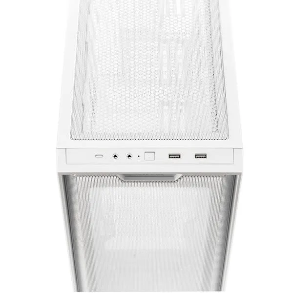 ASUS A21 Gaming Case with Tempered Glass side Panel - White