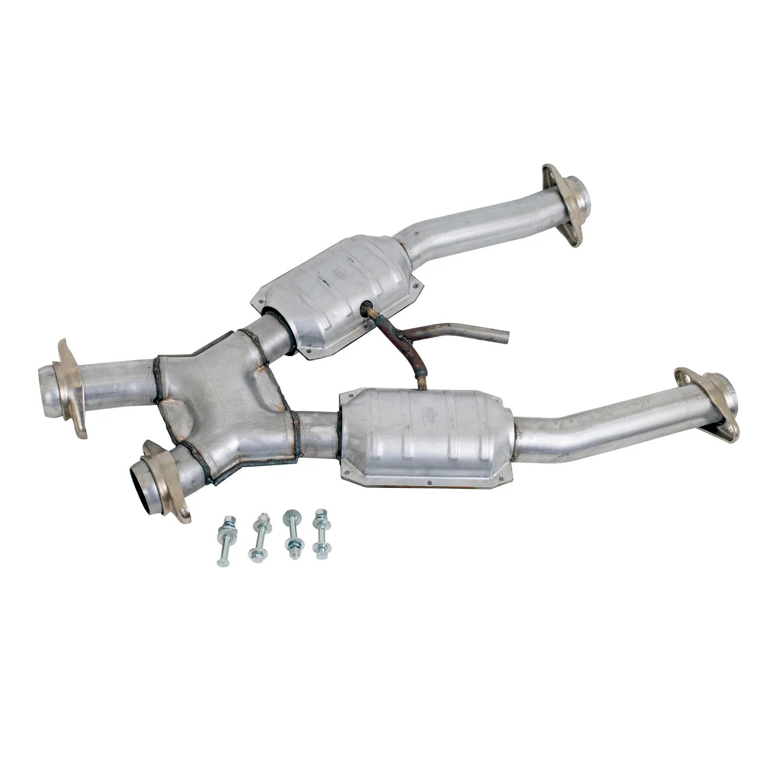 BBK Performance Parts 1672 1994-1995 MUSTANG GT 2.5 SHORT MID X PIPE W/CATALYTIC CONVERTERS