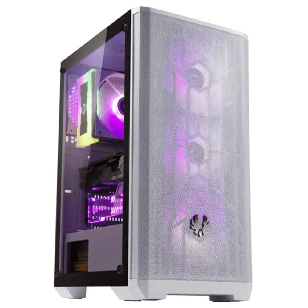 Bitfenix NOVA MESH SE TG RGB Tempered Glass Mid-Tower Case   Power Supply BPA600 80 Plus 600W
