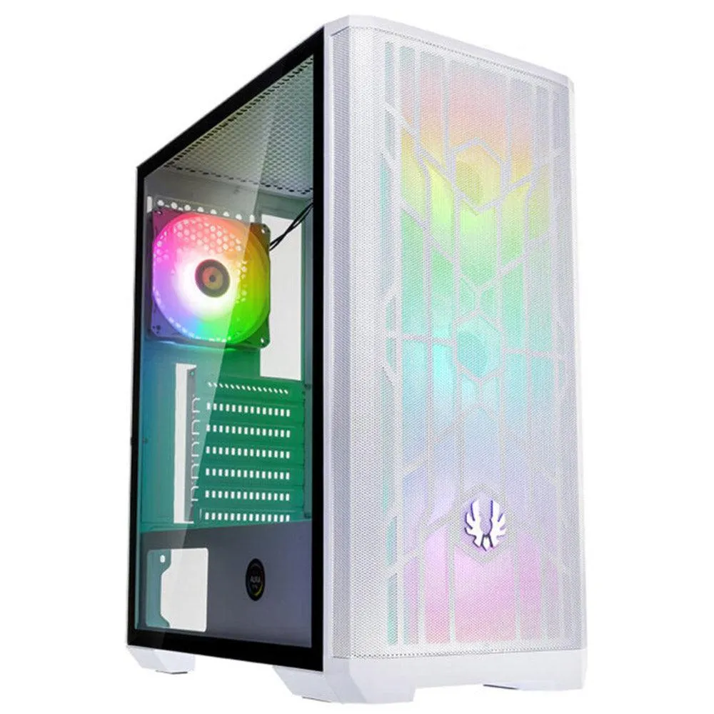 Bitfenix NOVA MESH SE TG RGB Tempered Glass Mid-Tower Case   Power Supply BPA600 80 Plus 600W