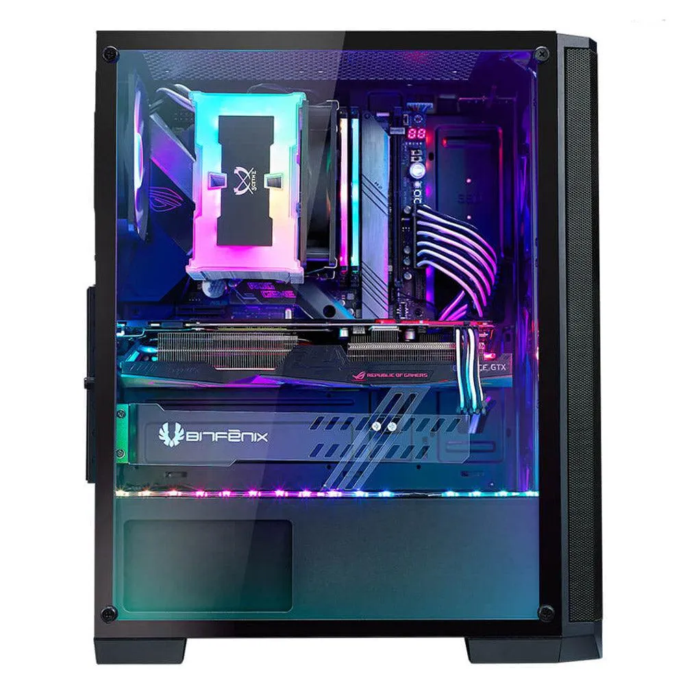 Bitfenix NOVA MESH SE TG RGB Tempered Glass Mid-Tower Case   Power Supply BPA600 80 Plus 600W