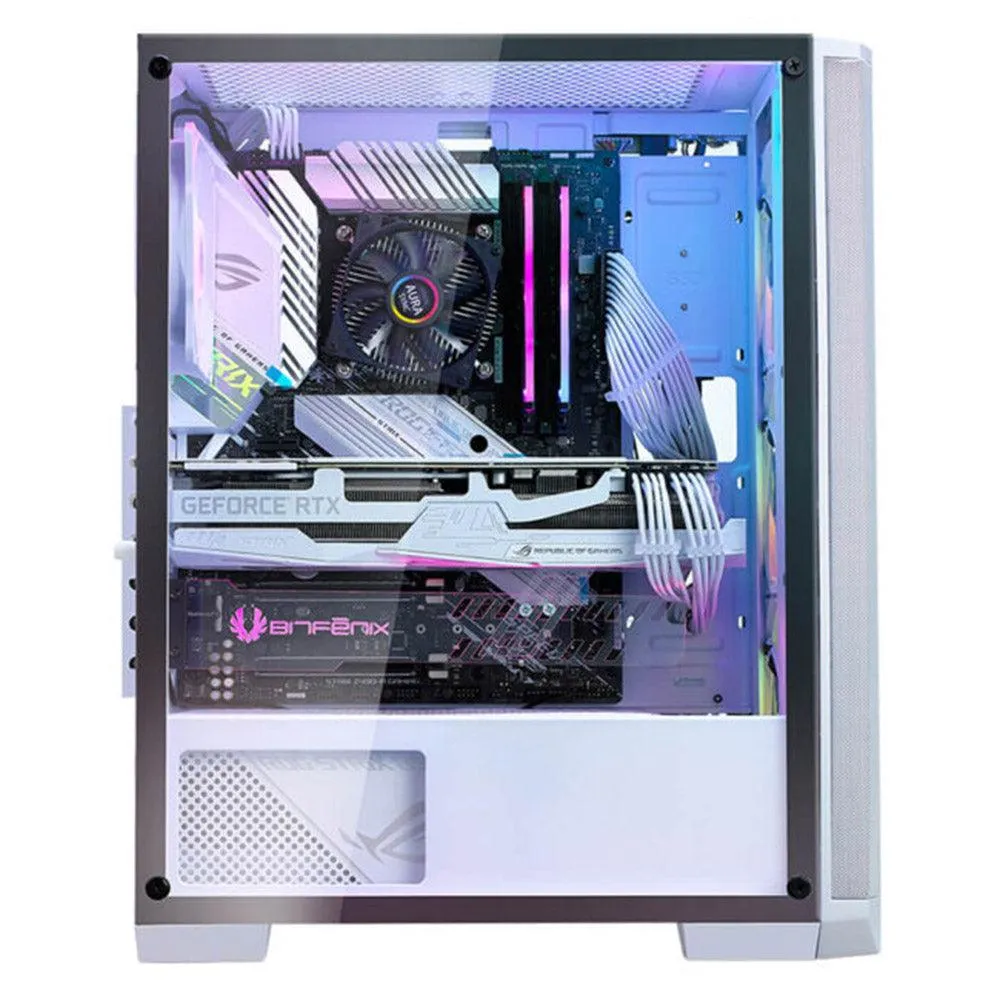 Bitfenix NOVA MESH SE TG RGB Tempered Glass Mid-Tower Case   Power Supply BPA600 80 Plus 600W
