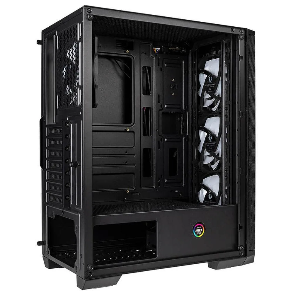 Bitfenix NOVA MESH SE TG RGB Tempered Glass Mid-Tower Case   Power Supply BPA600 80 Plus 600W