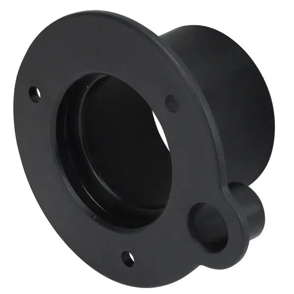 Black Rigging Flange with 20mm Fuel Hose Port
