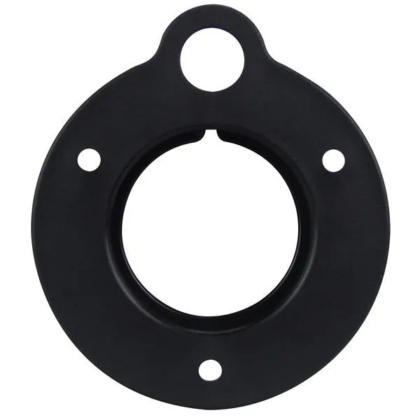 Black Rigging Flange with 20mm Fuel Hose Port