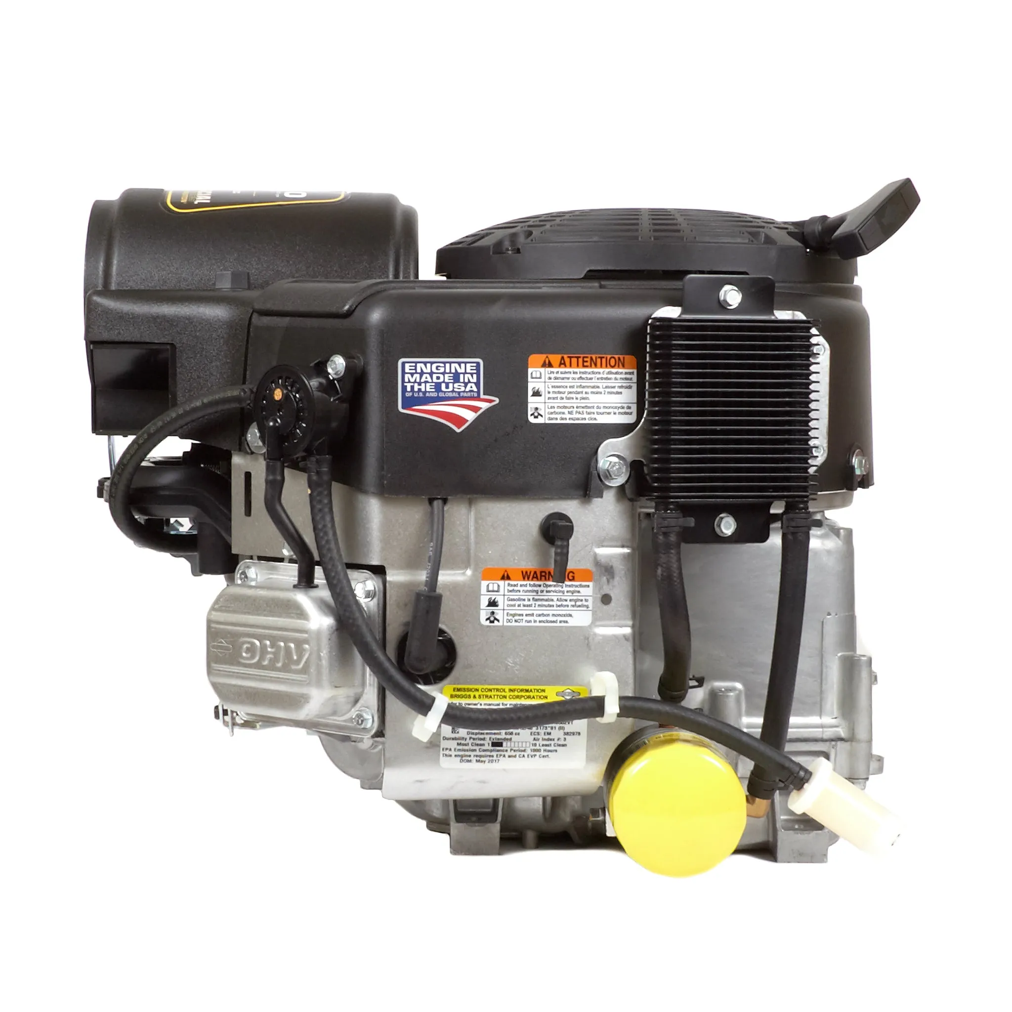 Briggs & Stratton - 40T876-0009-G1 - Commercial Turf Series, Twin Cylinder Gas Engine, 1" x 3-5/32" Crankshaft