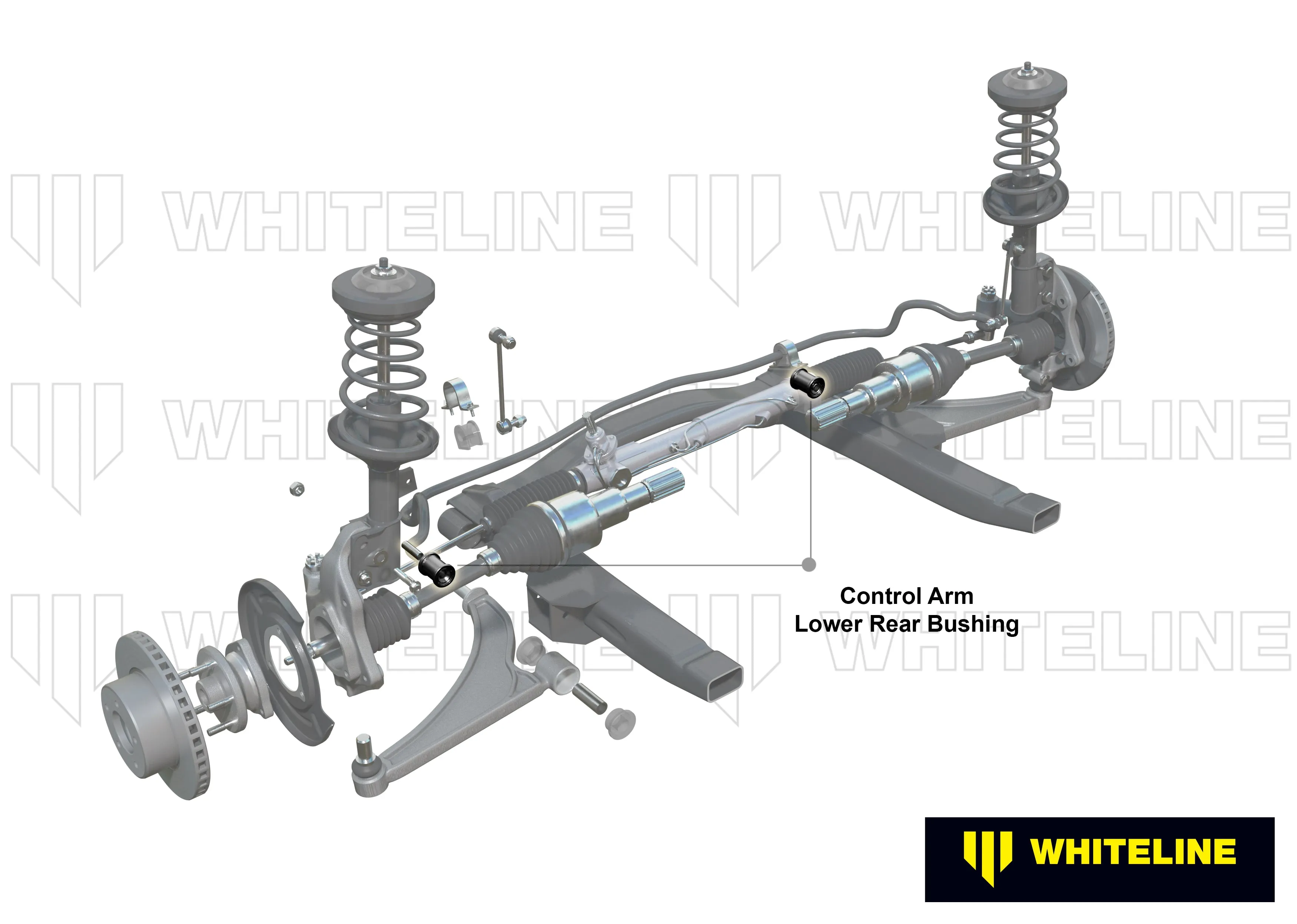 Control Arm - Front Lower Inner Rear Double Offset Bushing - WhiteLine