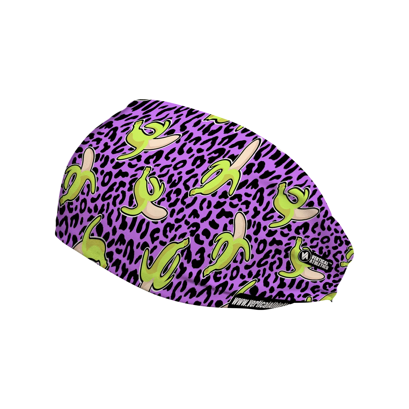 Cooling Headband: Bananas on Purple Cheetah