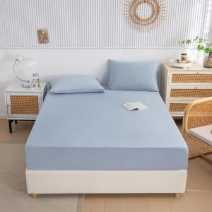 Cooling Sheet Set, Fitted Sheet and 2 Pieces Pillowcase