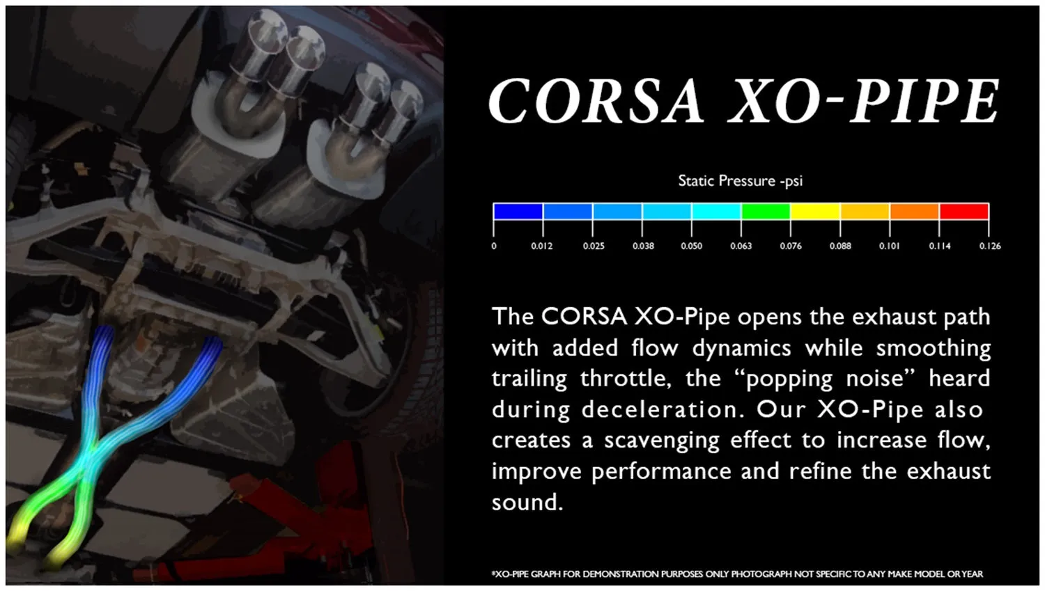 Corsa Performance 14163 X-Pipe 2.5 Inch Stainless Steel 05-08 Chevy Corvette C6 w/Manual/Auto 4 Trans 6.0L/6.2L V8 Corsa Performance