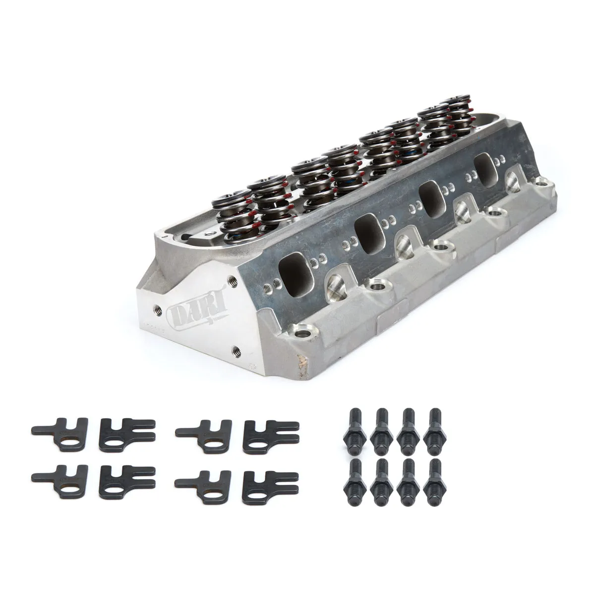 Dart SHP Aluminum Cylinder Head - 2.050 in/1.600 in Valve - 205 cc Intake - 62 cc Chamber - 1.437 in Springs - Angle Plug - Small Block Ford