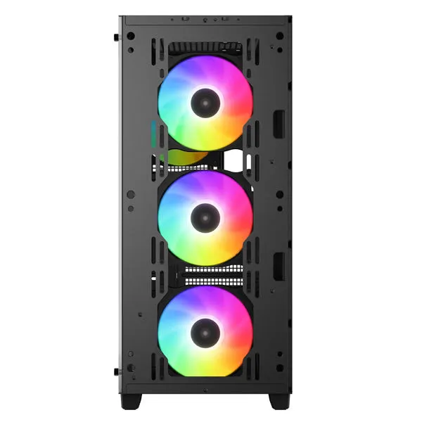 Deepcool CC560 ATX Mid Tower RGB Case with Temperd Glass Sidepanel - Black