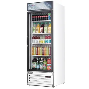 Everest EMGR20 Reach-In Merchandising Refrigerator 1 Glass Doors 20 cu.ft