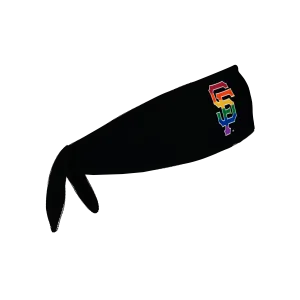 Giants Reversible Tie Back Cooling Headband: Pride Cap Logo