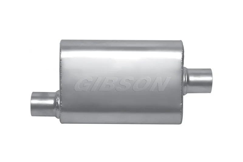Gibson Performance MWA Muffler 3" Center Inlet 3" Offset Outlet 9" Diameter Body - 14" Long