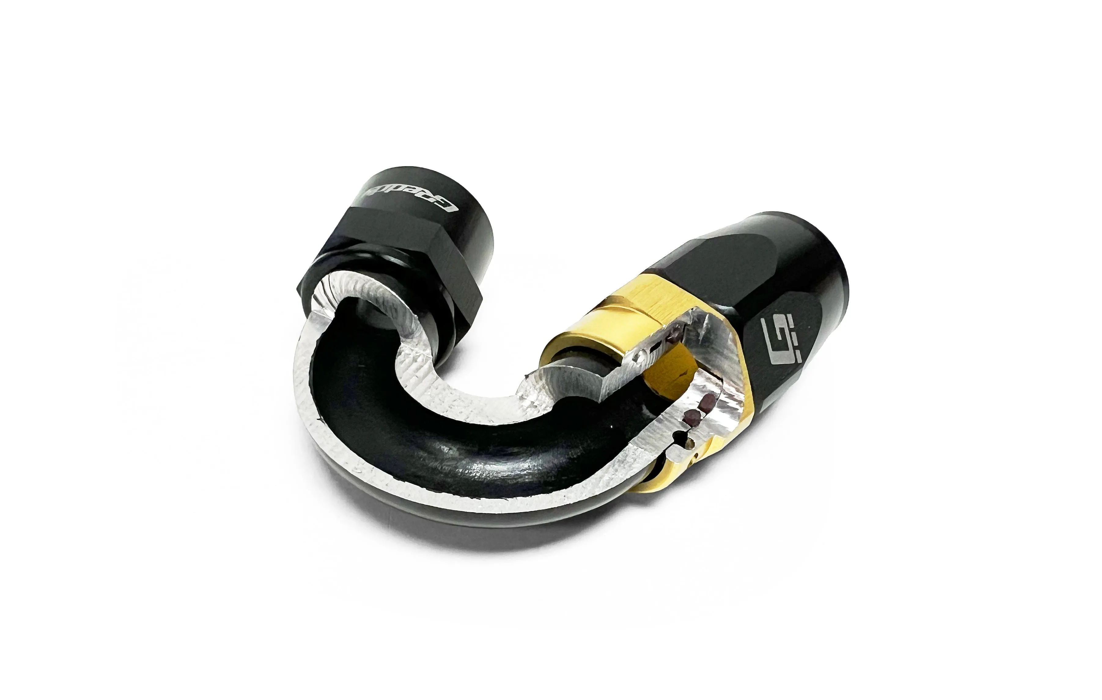 GReddy -16 AN Swivel Hose End(s) - Black / Gold anodized
