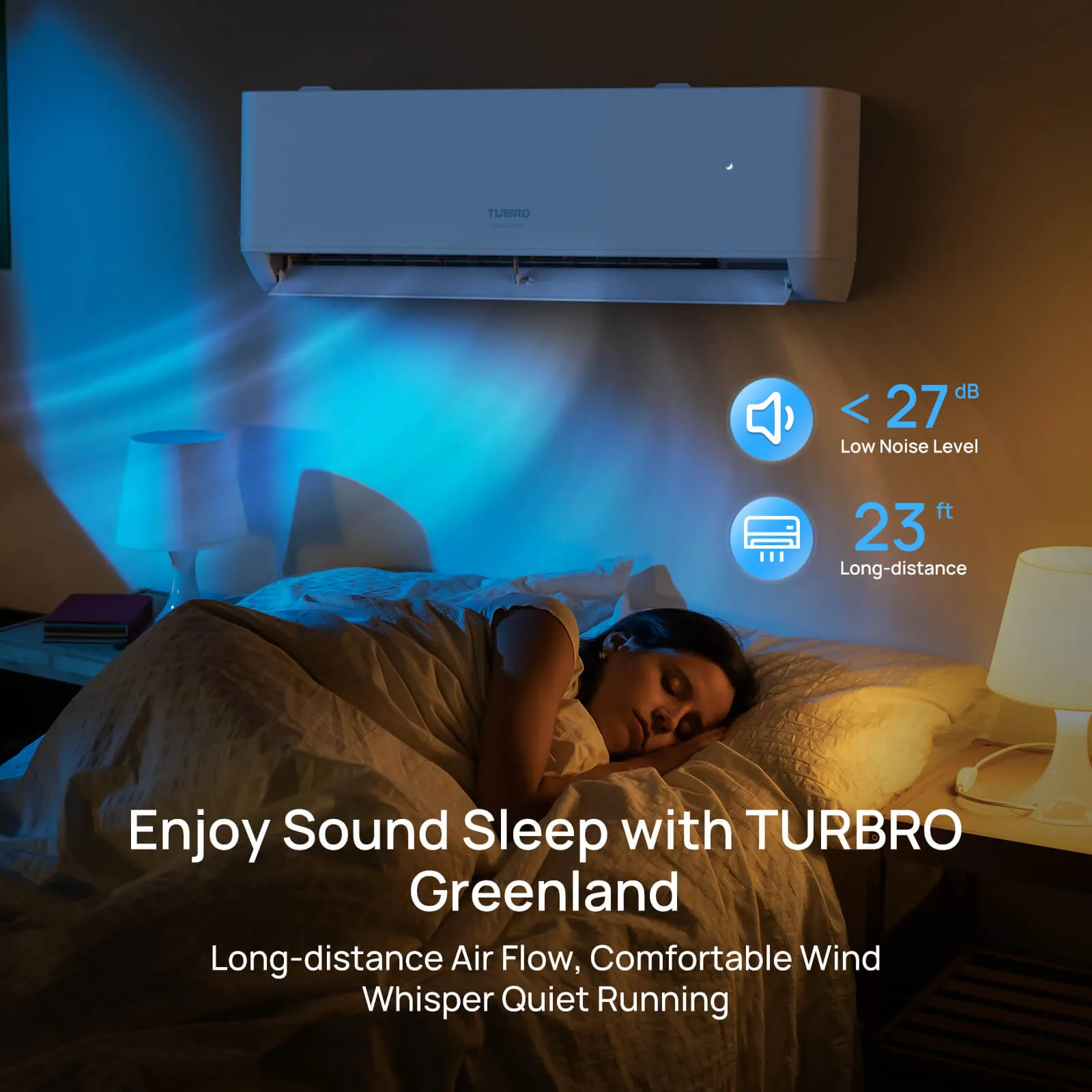 Greenland 12,000 BTU WiFi Ductless Mini Split AC with Heat Pump