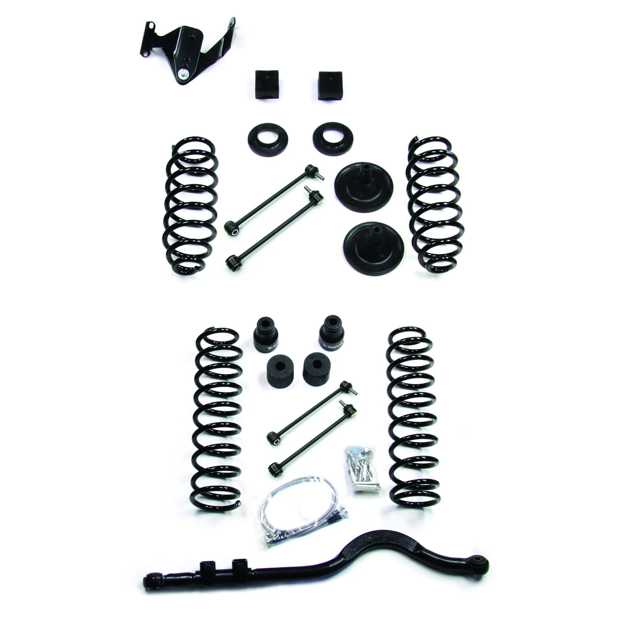 JK 4dr: 3" Coil Spring Lift Kit W/ Track Bar - No Shocks