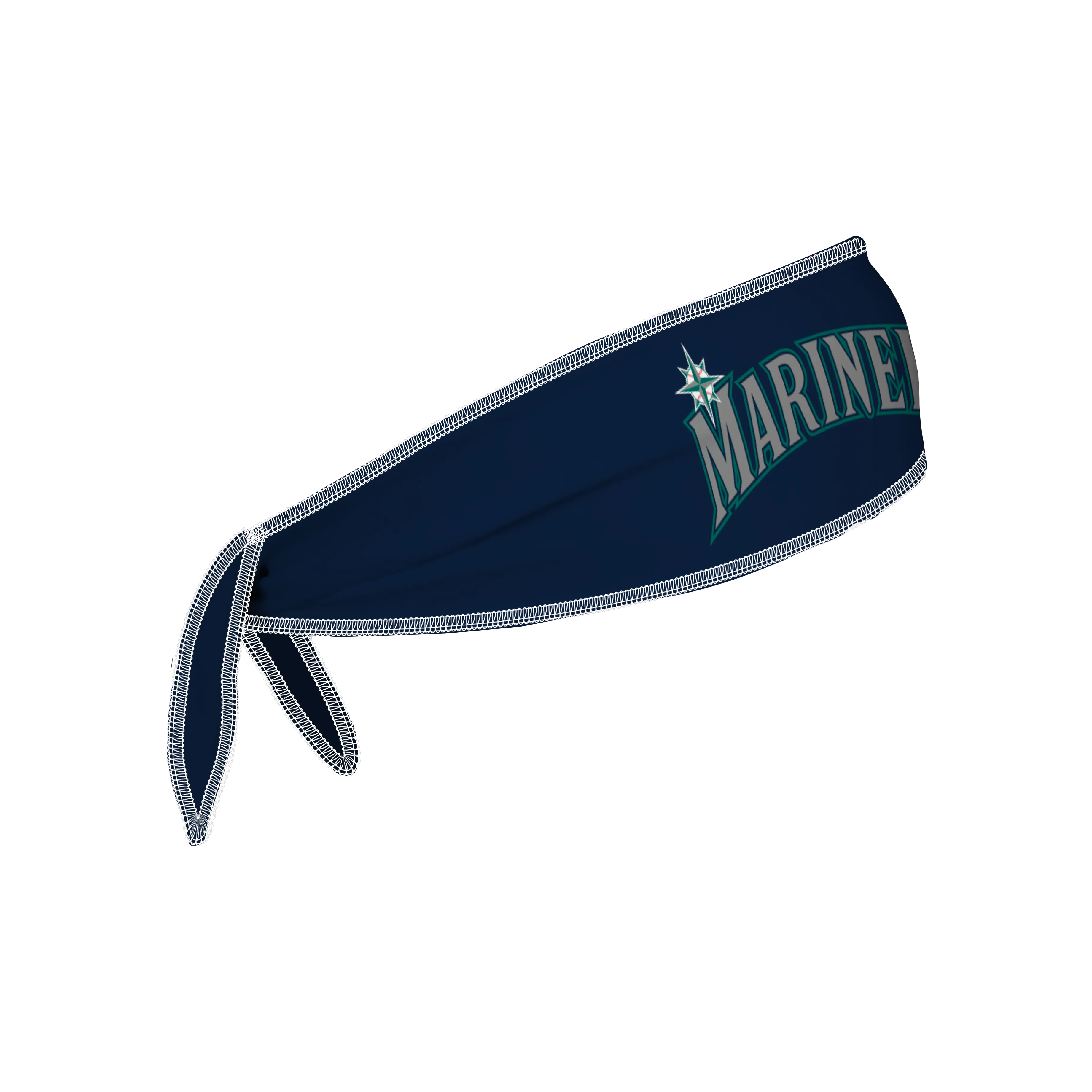 Mariners Reversible Tie Back Cooling Headband: Wordmark/Alt Wordmark