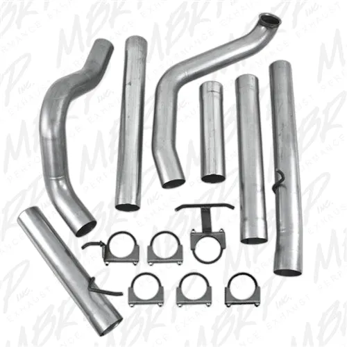 MBRP 4" Turbo Back, Single Side - No Muffler (1998-2003) Powerstroke