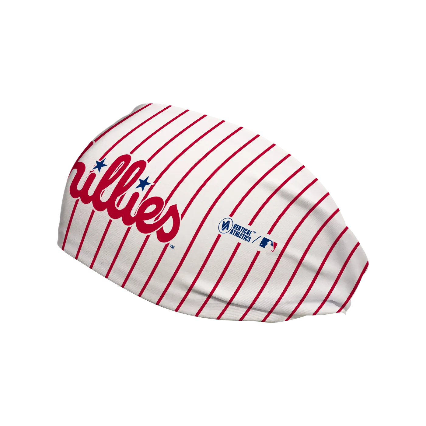 Phillies Cooling Headband: Wordmark Pinstripe