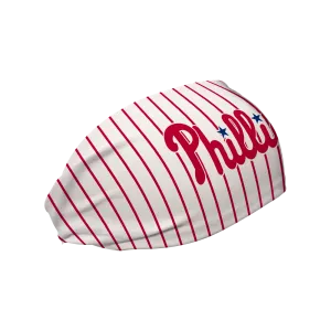 Phillies Cooling Headband: Wordmark Pinstripe