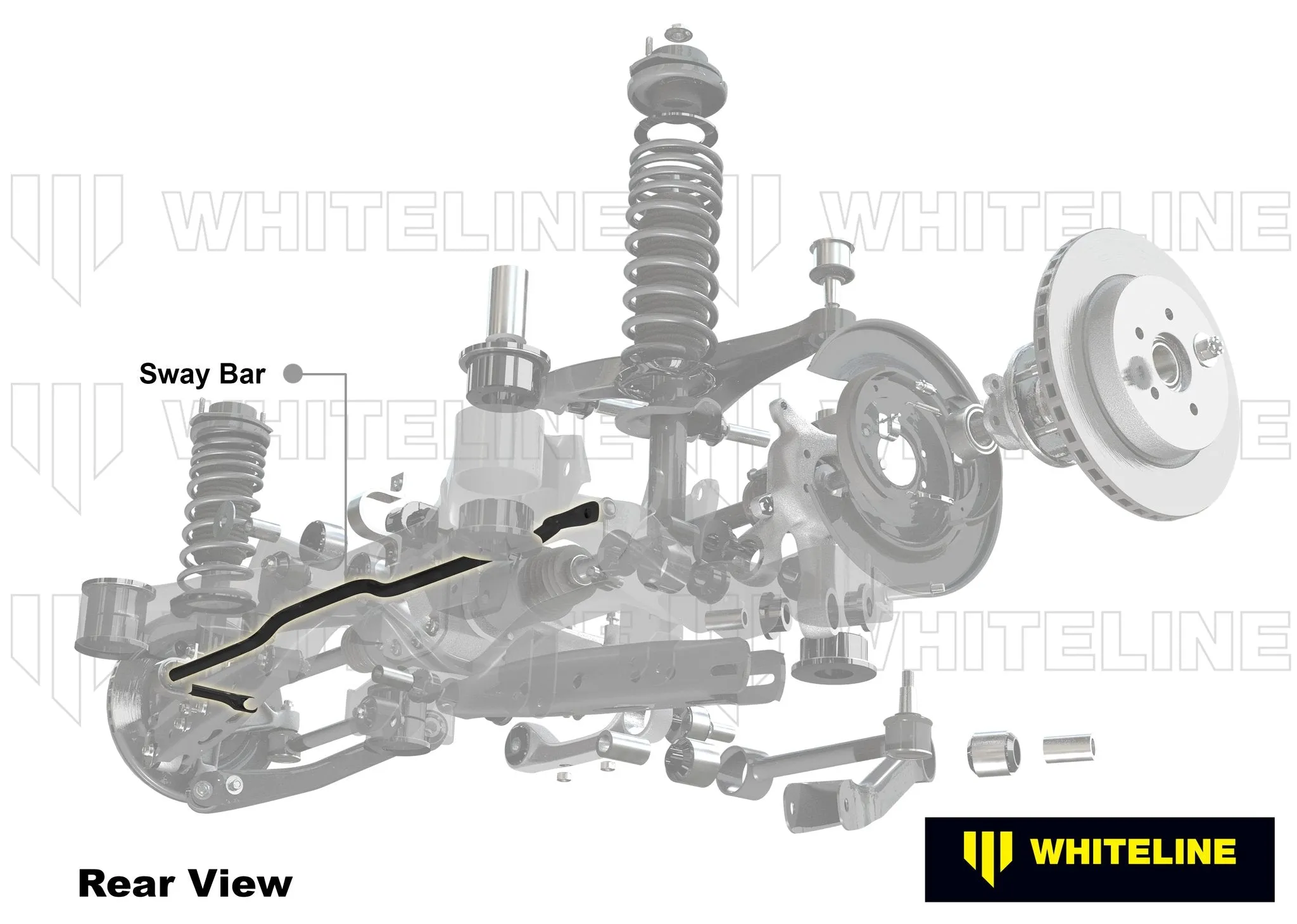 Rear Anti-Roll Bar 22mm Heavy Duty Blade Adjustable Toyota Supra MA70 MA71 1984-1992 - WhiteLine