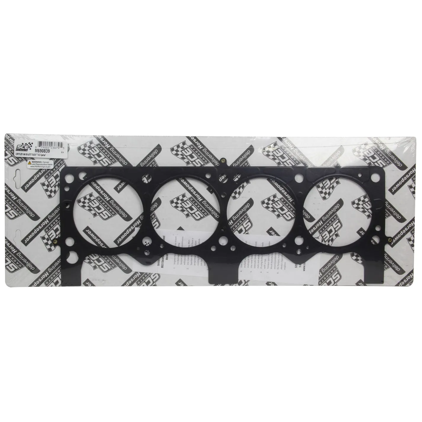 SCE Spartan MLS Head Gasket - SB Mopar 4.080 x .039