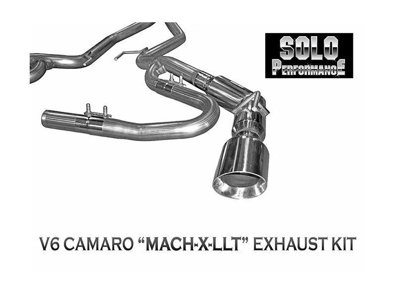 Solo Performance Catback Exhaust Chevy Camaro V6 (10-11) [Mach-X LLT w/ J-Pipes] 993902SL