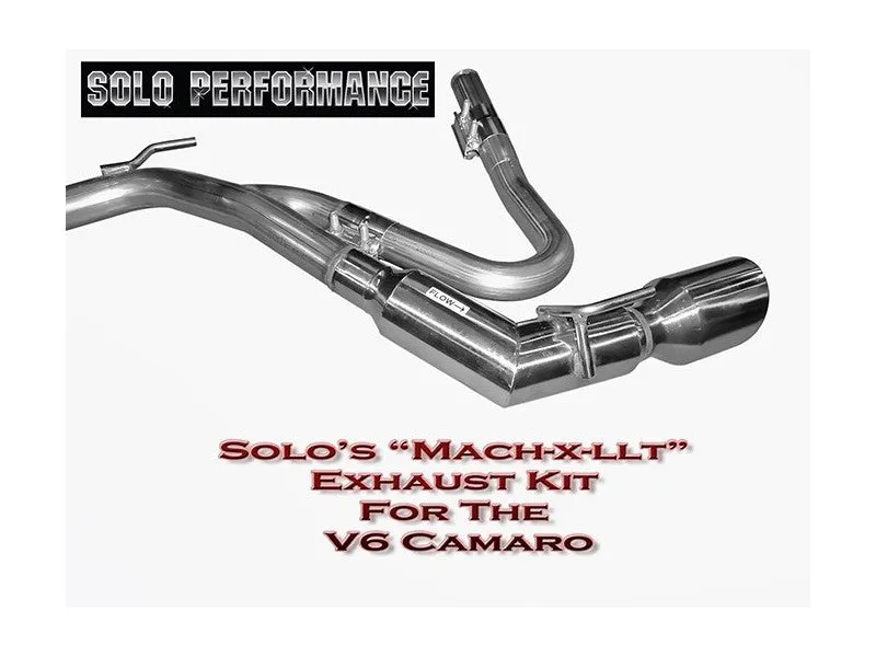 Solo Performance Catback Exhaust Chevy Camaro V6 (10-11) [Mach-X LLT w/ J-Pipes] 993902SL