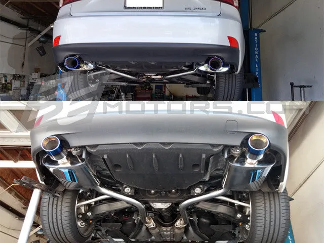 Tsudo Lexus IS250 / IS350 2014  Dual SP Stainless tips Axleback Exhaust