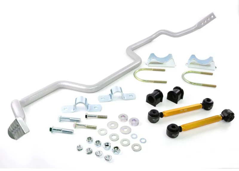 Whiteline Performance Heavy Duty Sway Bar Adjustable Rear 27 mm Diameter - Endlinks Included