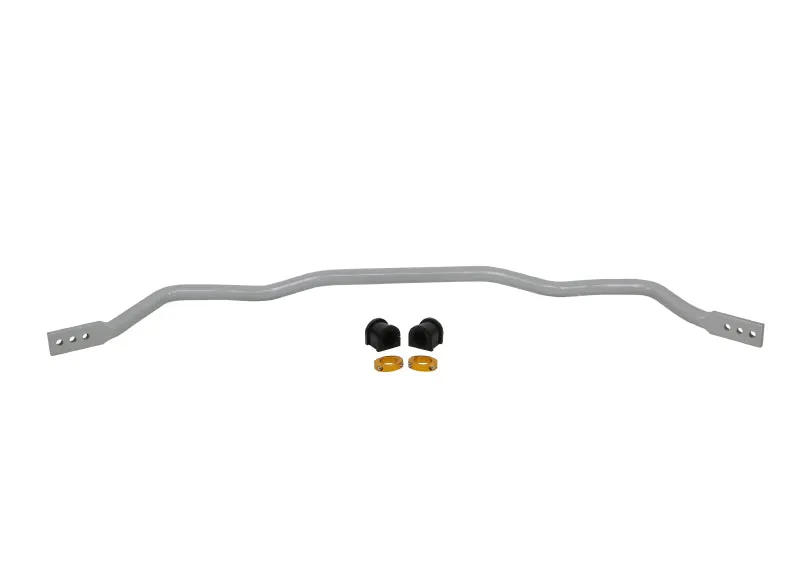 Whiteline Performance Sway Bar - 3 Point Adjustable - Rear - 27 mm Diameter - Steel - Silver Powder Coat
